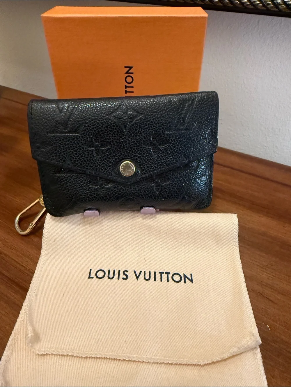 Louis Vuitton Black Monogram Envelope Wallet 💯authentic